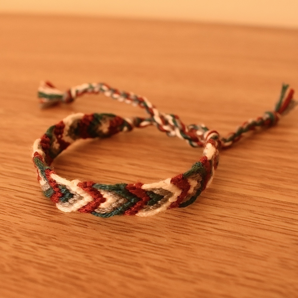 Antique Christmas Woven‎ Bracelet